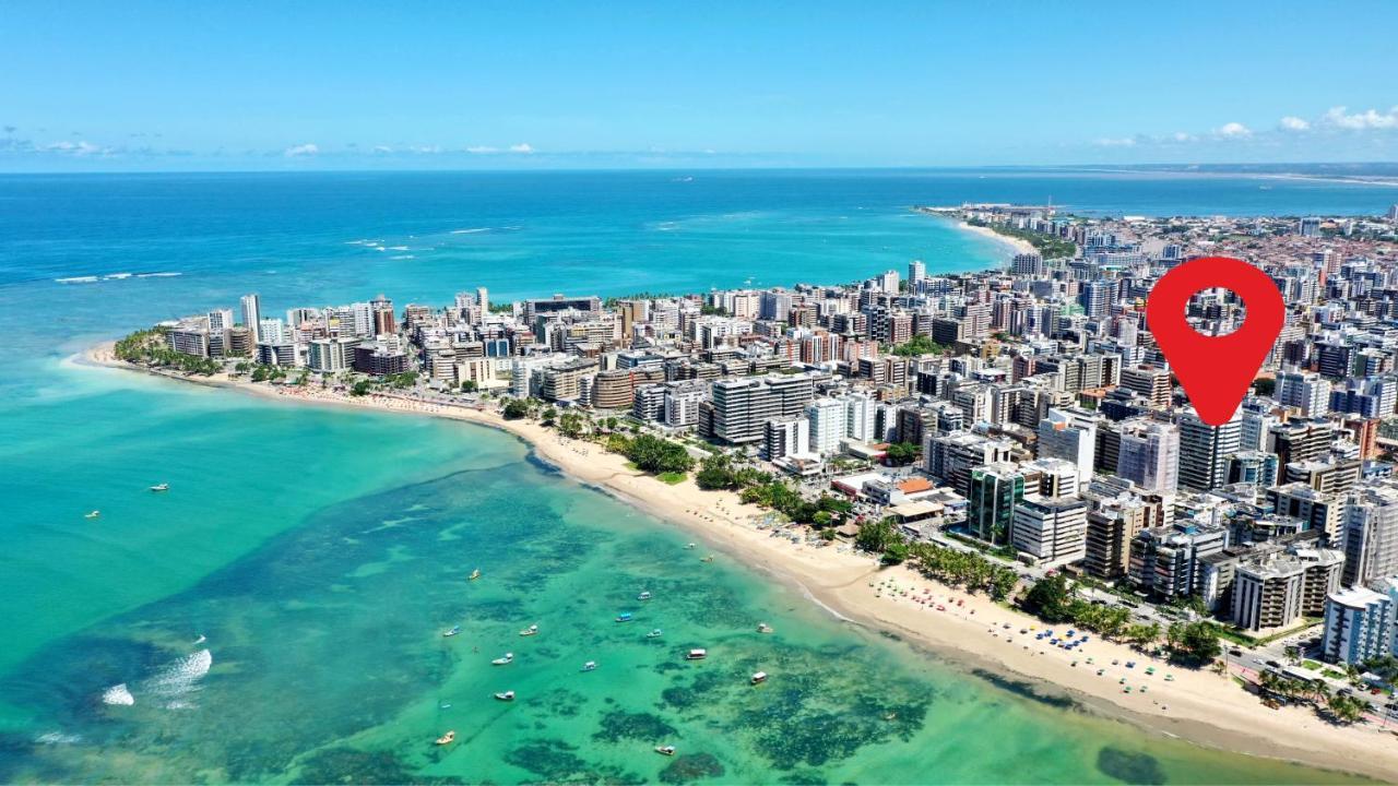 Edf Promenade - Apartamento Com 2 Quartos Climatizados A 150M Da Beira-Mar De Ponta Verde - Piscina, Academia, Sauna, Lavanderia, Home Cine, Churrasqueira, Salao De Jogos, Area Kids Maceió 外观 照片