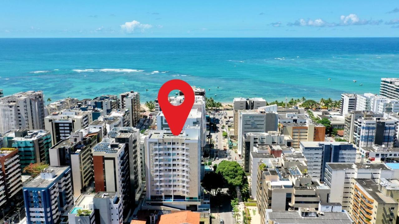 Edf Promenade - Apartamento Com 2 Quartos Climatizados A 150M Da Beira-Mar De Ponta Verde - Piscina, Academia, Sauna, Lavanderia, Home Cine, Churrasqueira, Salao De Jogos, Area Kids Maceió 外观 照片
