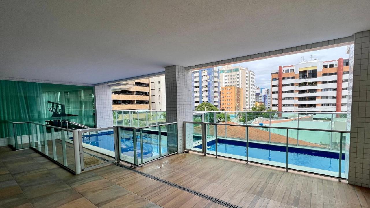 Edf Promenade - Apartamento Com 2 Quartos Climatizados A 150M Da Beira-Mar De Ponta Verde - Piscina, Academia, Sauna, Lavanderia, Home Cine, Churrasqueira, Salao De Jogos, Area Kids Maceió 外观 照片