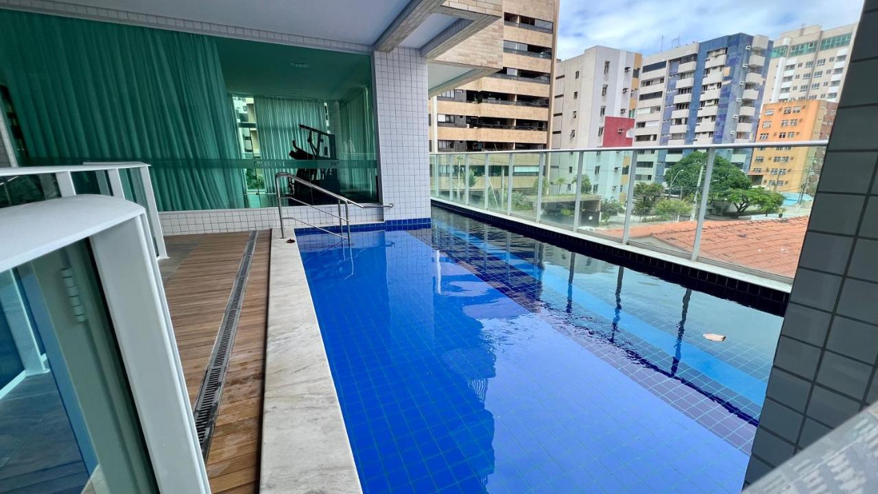 Edf Promenade - Apartamento Com 2 Quartos Climatizados A 150M Da Beira-Mar De Ponta Verde - Piscina, Academia, Sauna, Lavanderia, Home Cine, Churrasqueira, Salao De Jogos, Area Kids Maceió 外观 照片